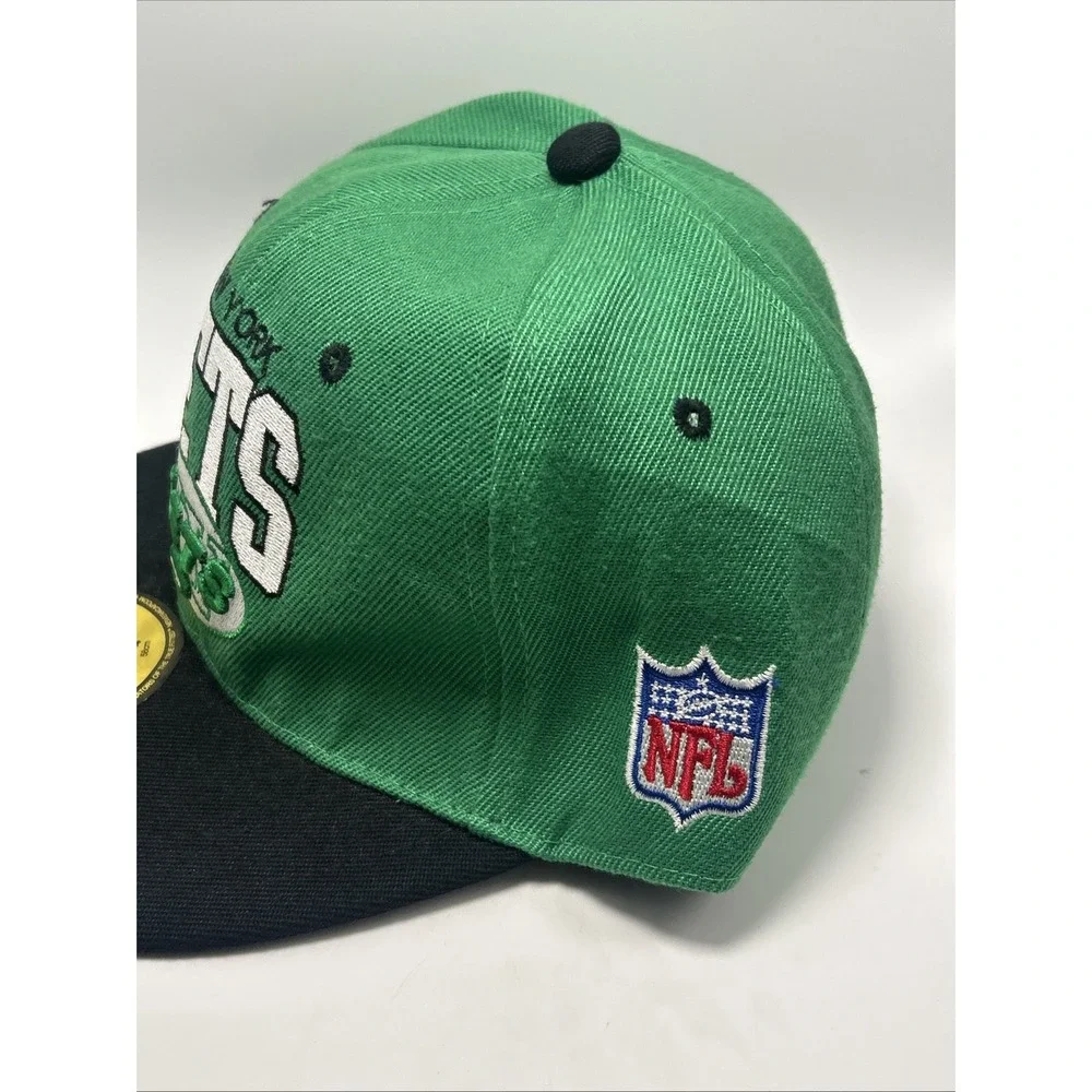 NFL New York Jets Mitchell & Ness Arch Logo Snapback Hat Cap Green Black